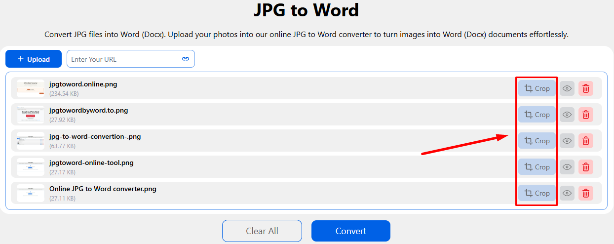 crop the images for better results before converting